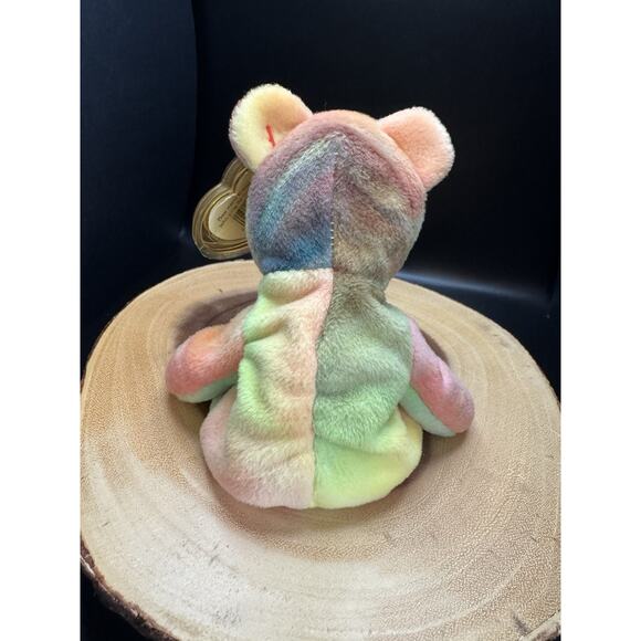 TY Peace The Bear Beanie Babies 1996 Collectible With Tag Errors: RETIRED & RARE - Picture 3 of 16
